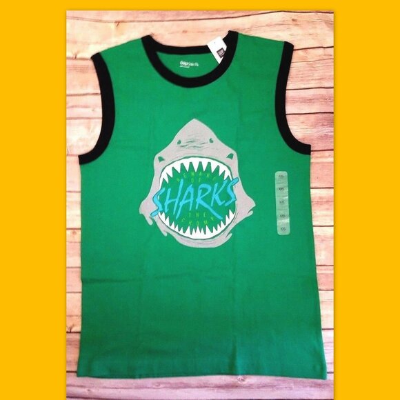 GAP Other - Nwt Gap Kids Boys 14-16 green Shark Tank sleeveless tee, T-Shirt